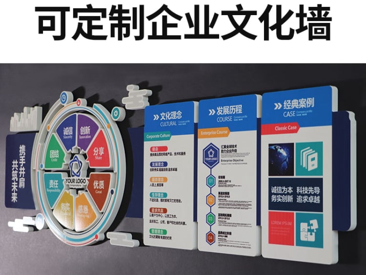 企業文化墻員工風采圖片